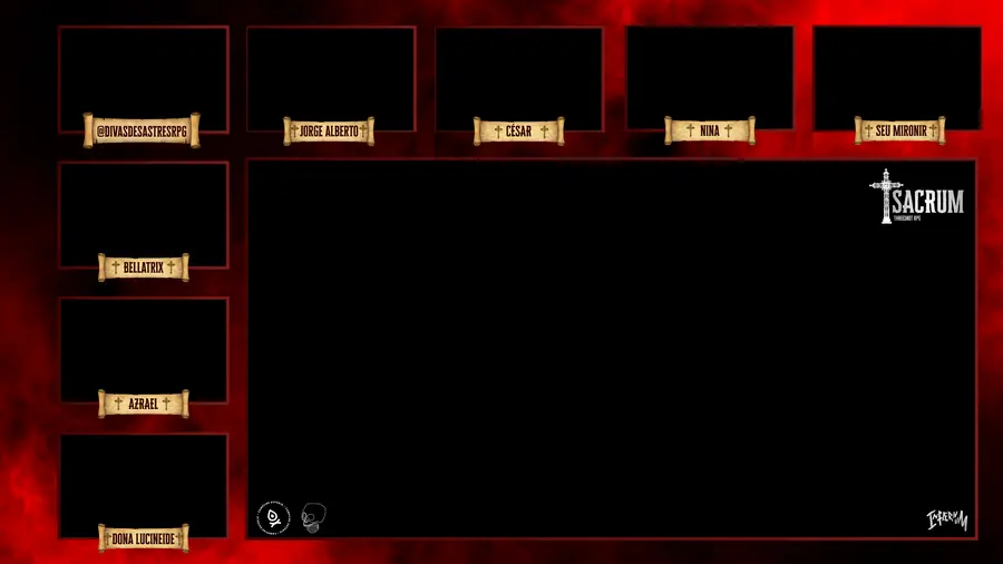 Overlay para transmissão de RPG